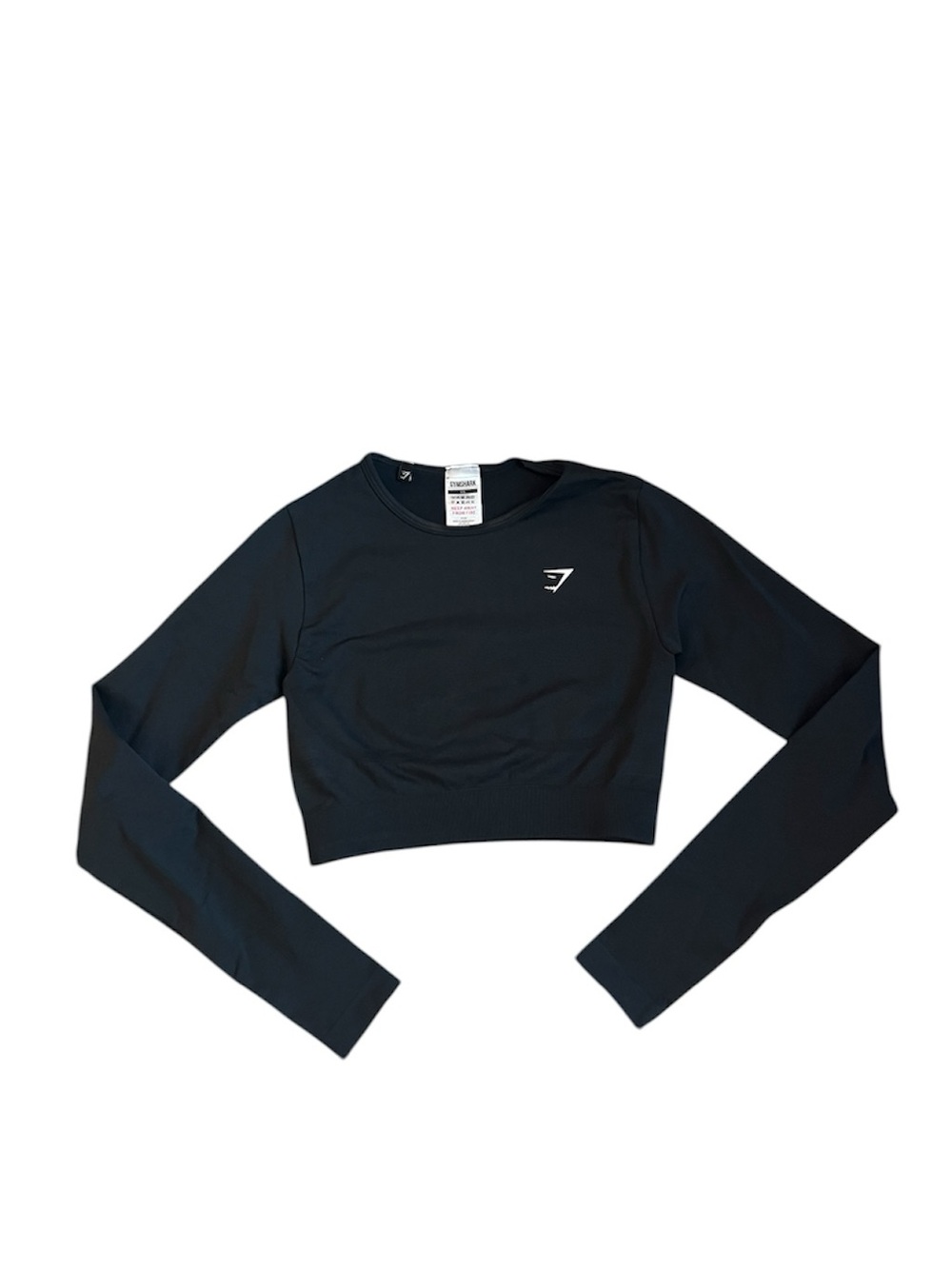 Gymshark Black Long Sleeve Crop Top